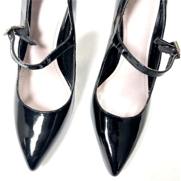 Vince Camuto Womens Heel Pumps Pointed-Toe Stiletto Patent Leather Black - Picture 4 of 7